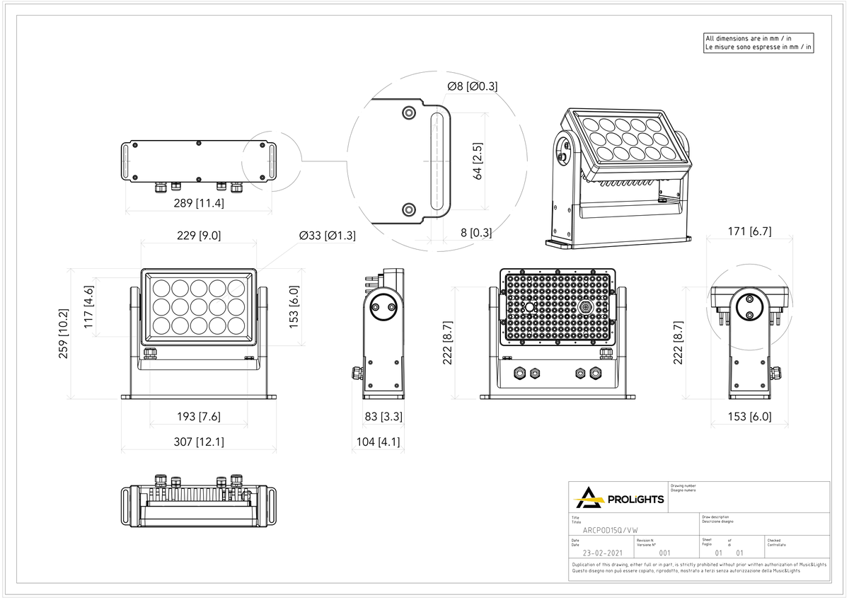Technical drawing for ARCPOD15Q
