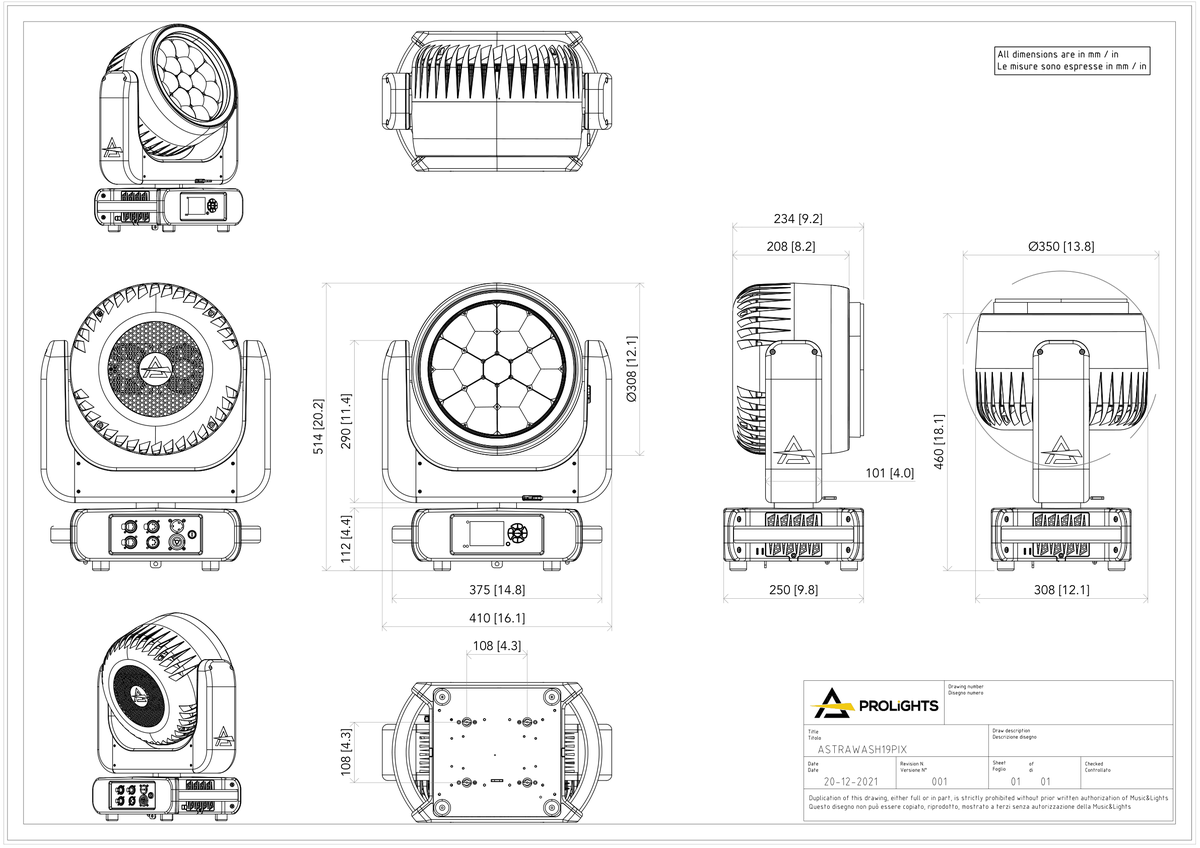 Technical drawing for Astra Wash19Pix