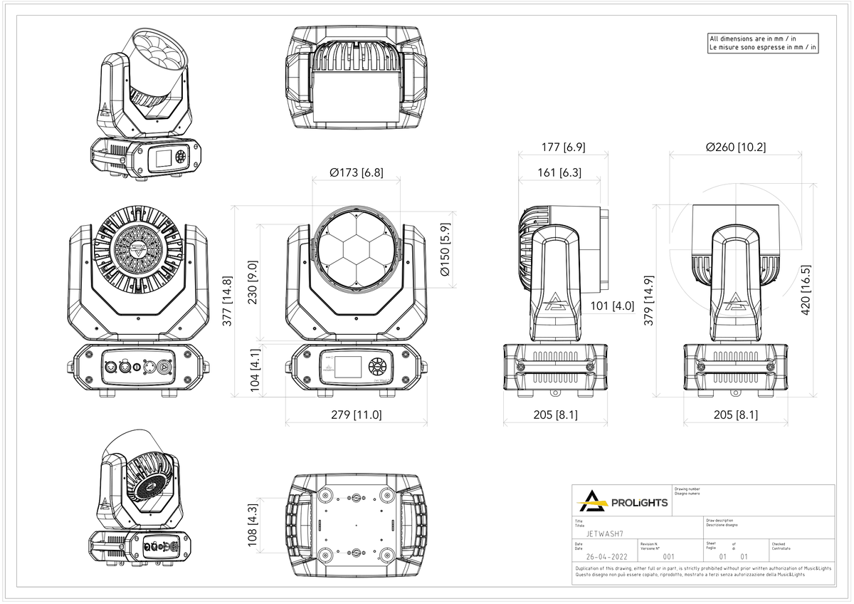 Technical drawing for Jet Wash7