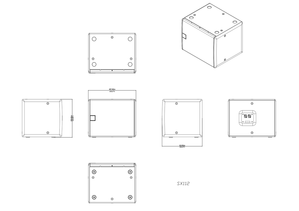 Technical drawing for SX112-W