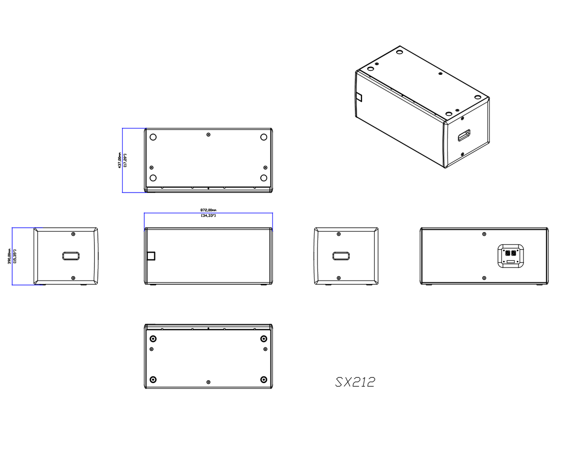 Technical drawing for SX212