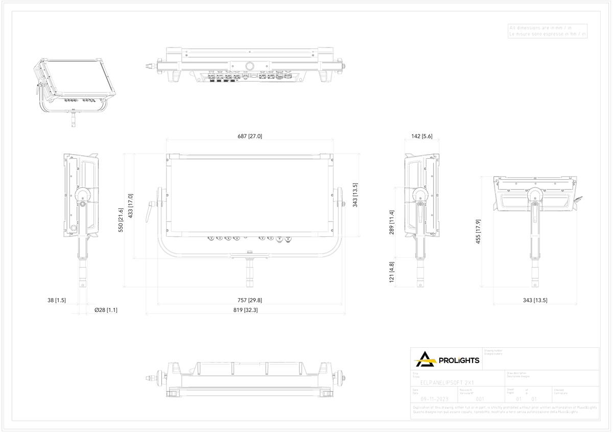 Technical drawing for EclPanel IPSoft2x1