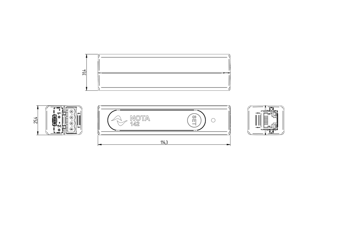 Technical drawing for NOTA 142