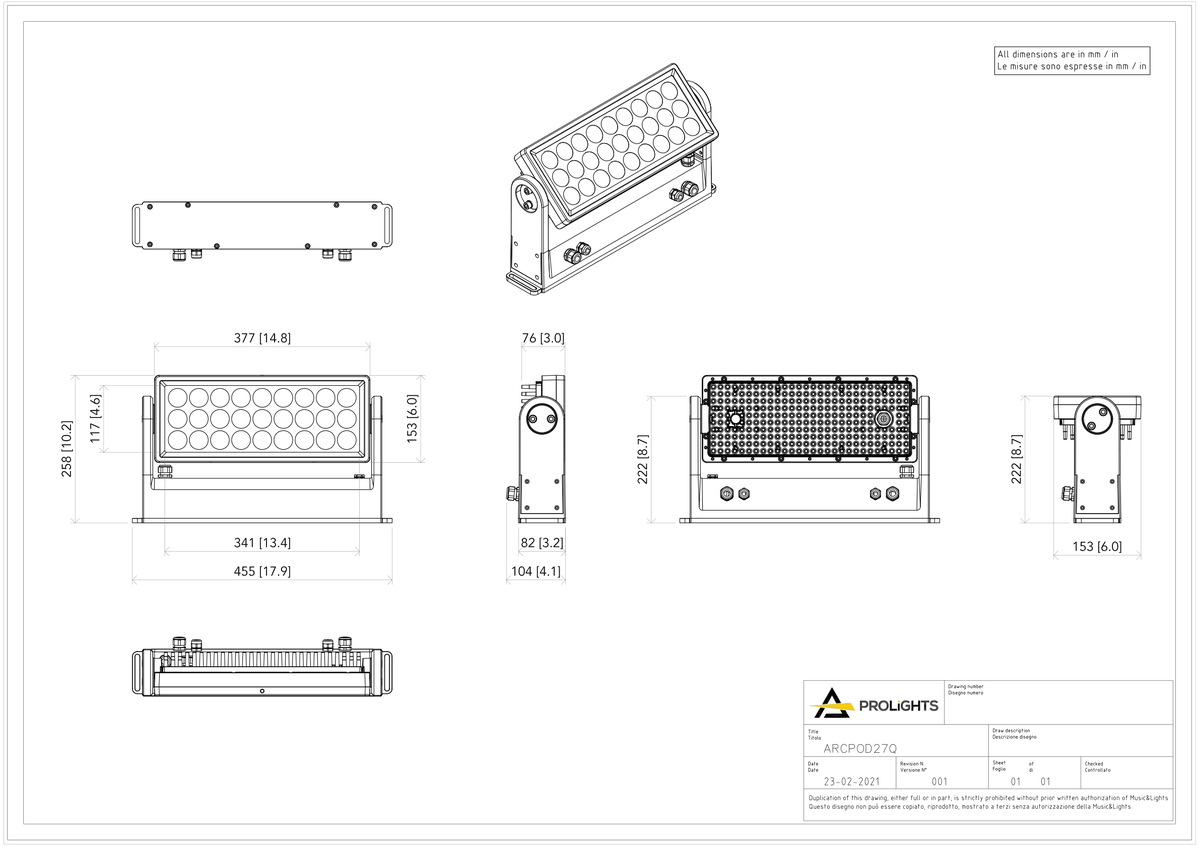Technical drawing for ARCPOD27Q