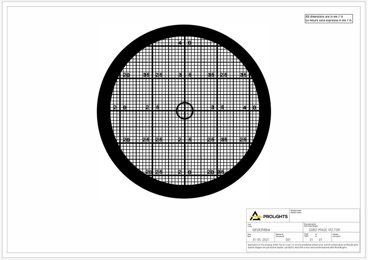 Technical drawing for MOSAICO