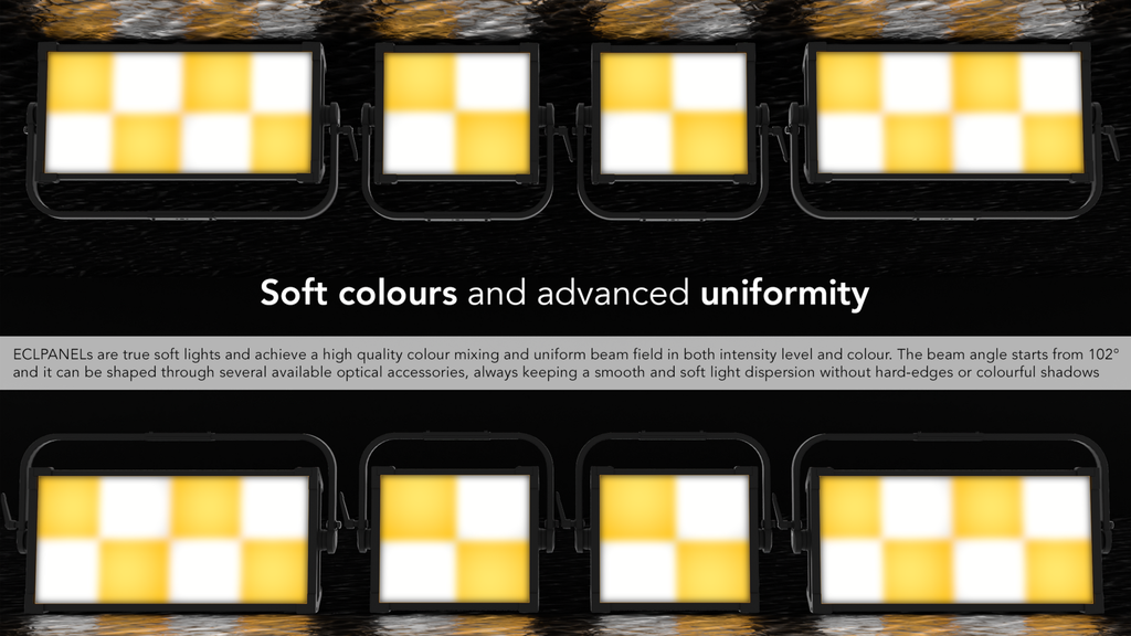 EclPanel TWCJr 370W Tunable White and colourful LED soft light with pixels and lighting effects (driven @ 220W)