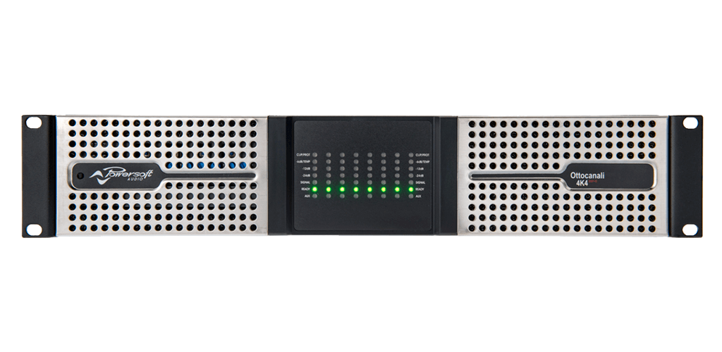 Ottocanali 8K4 DSP+D - 8000W/8-channel Flexible Amplifier with DSP and Dante™